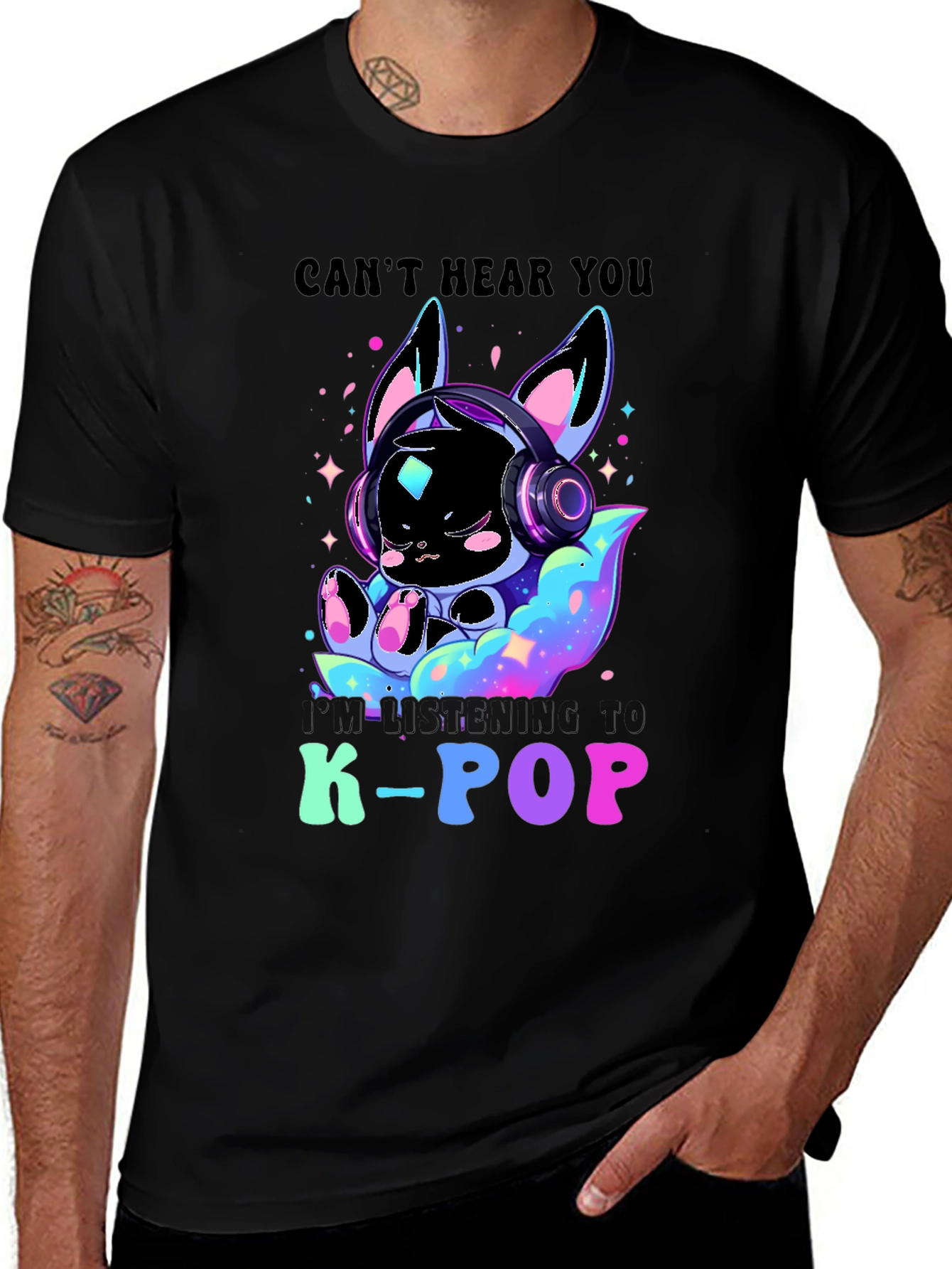 K-Pop Music Lover Tee: I Cant Hear You