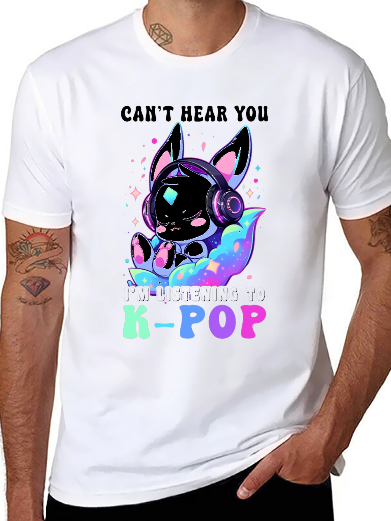 K-Pop Music Lover Tee: I Cant Hear You