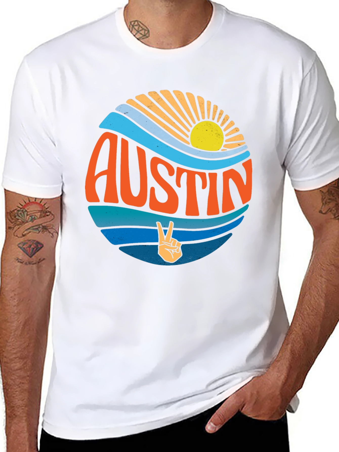 Austin Peace Sign T-Shirt