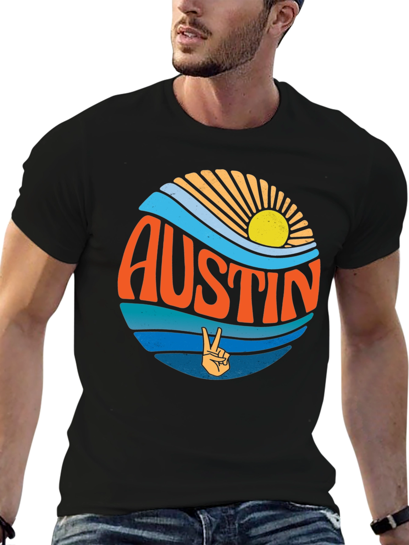 Austin Peace Sign T-Shirt