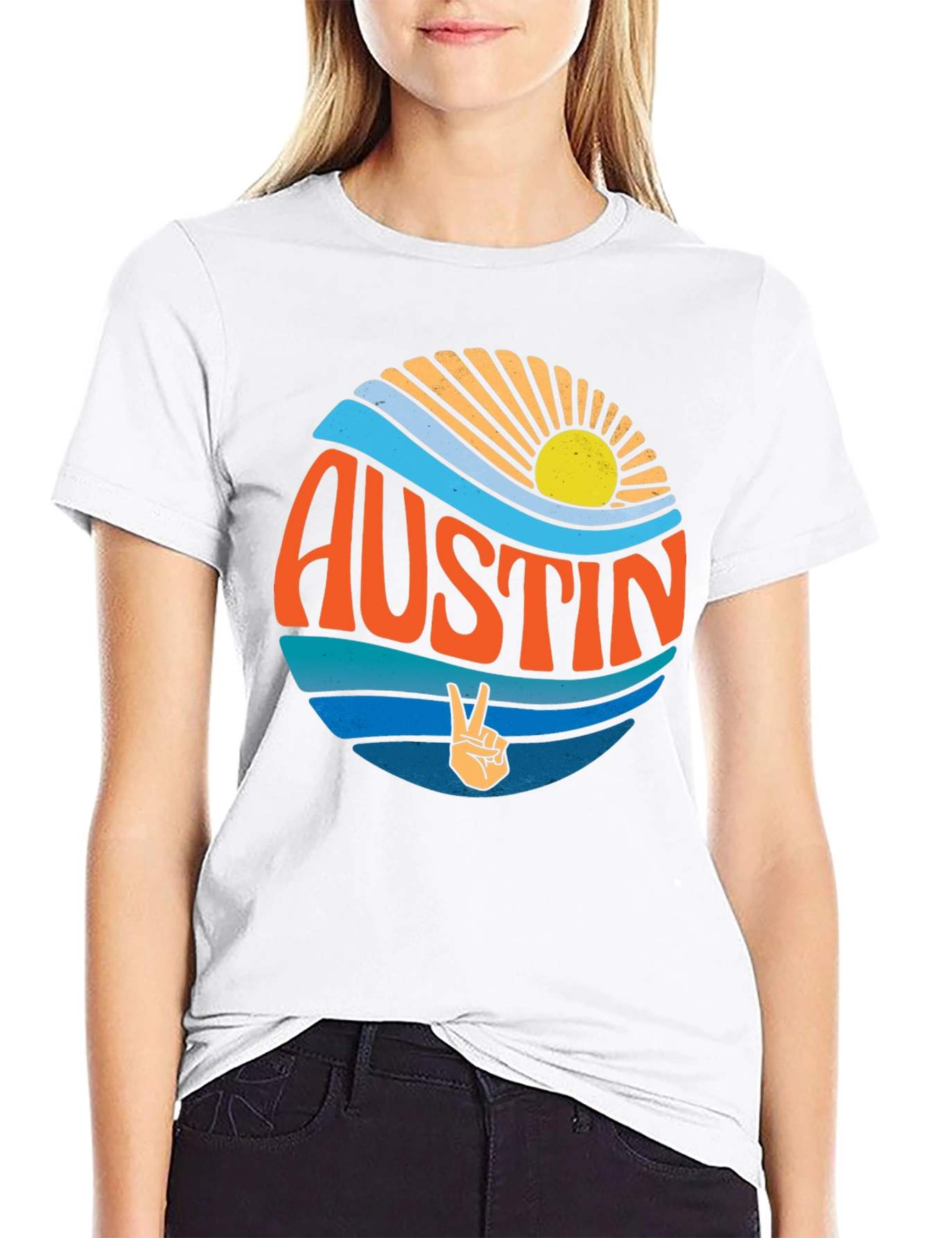 Austin Peace Sign T-Shirt