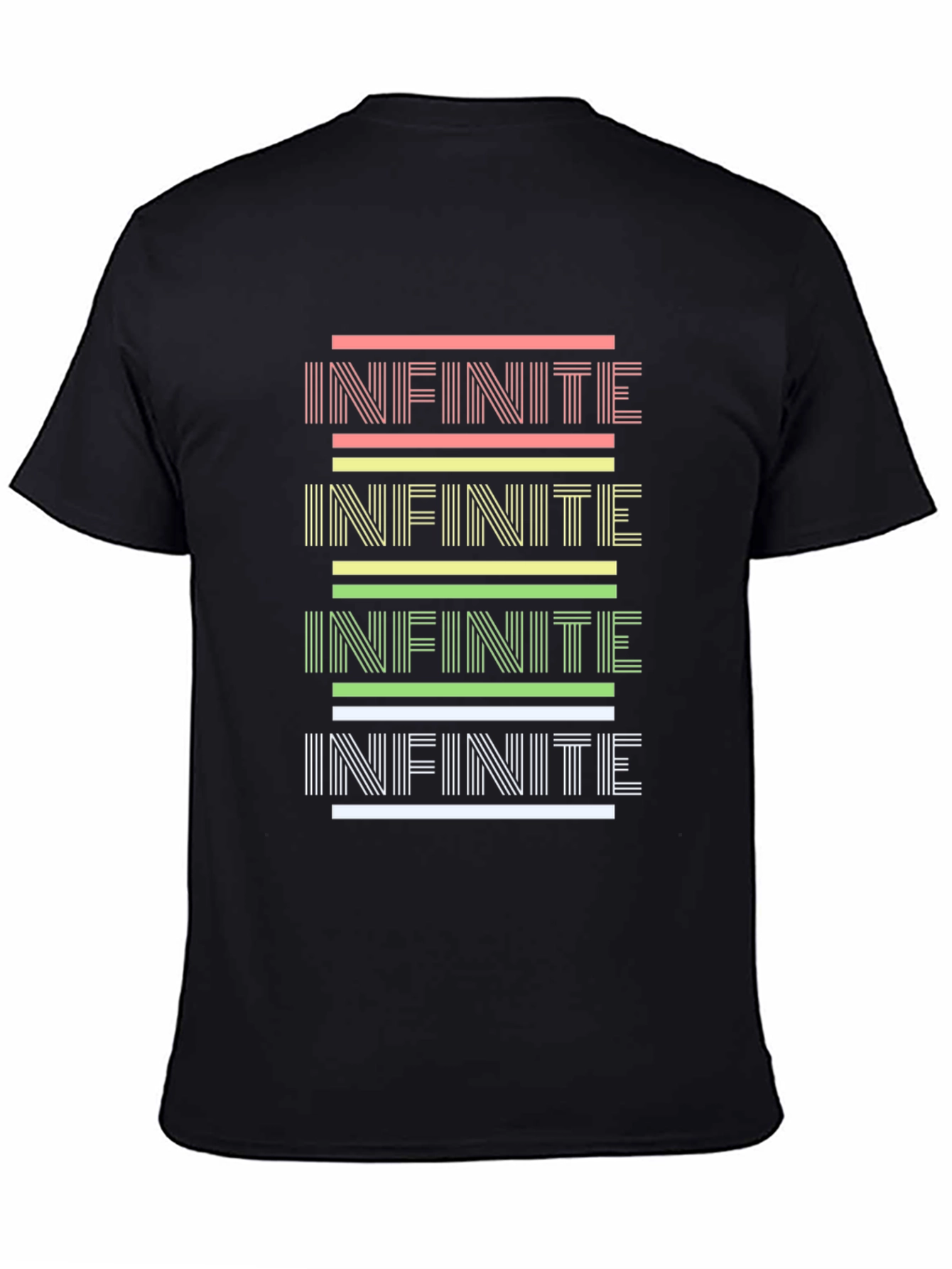 Infinite Style: Graphic Print Black Tee
