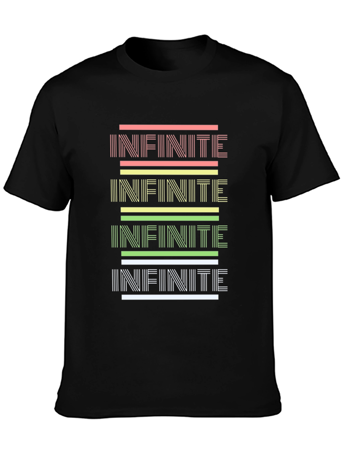 Infinite Style: Graphic Print Black Tee