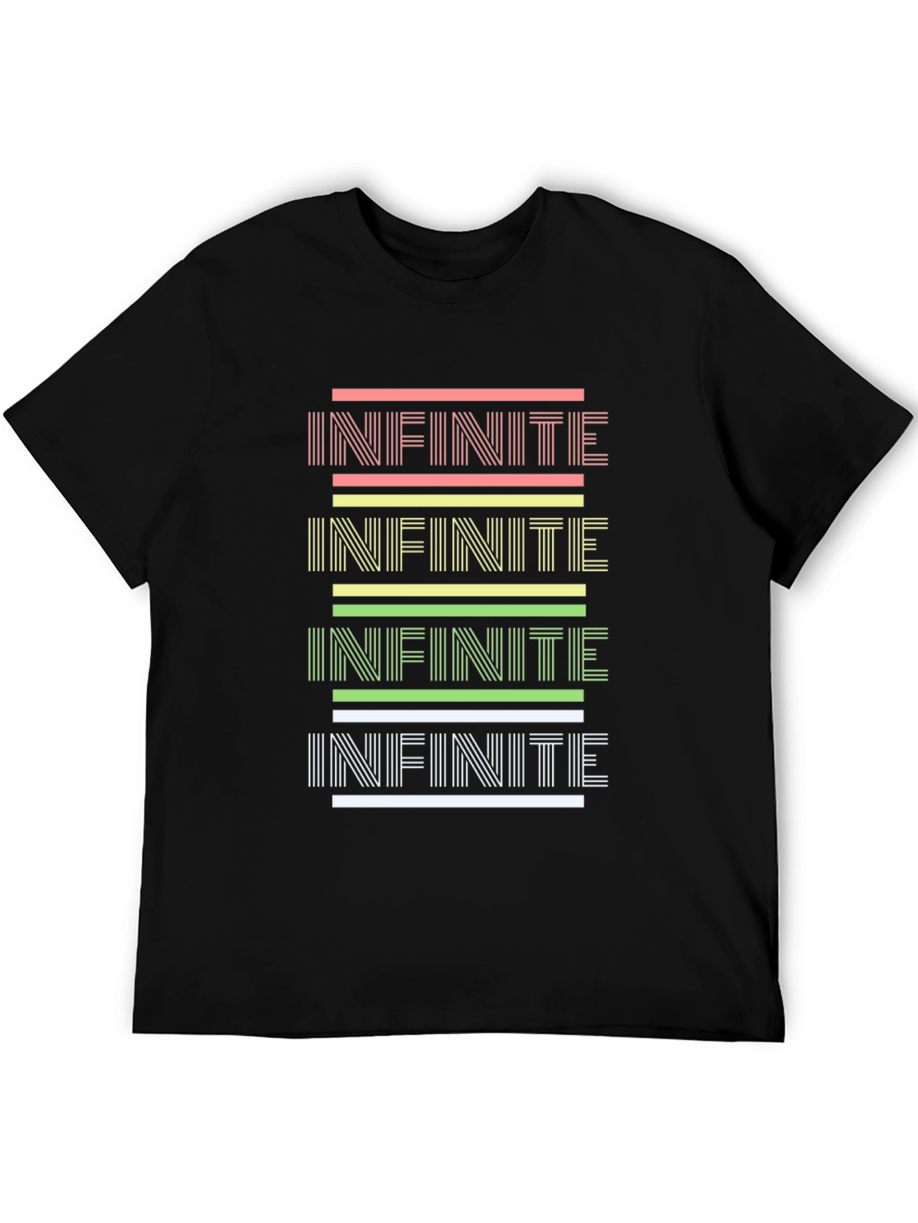 Infinite Style: Graphic Print Black Tee