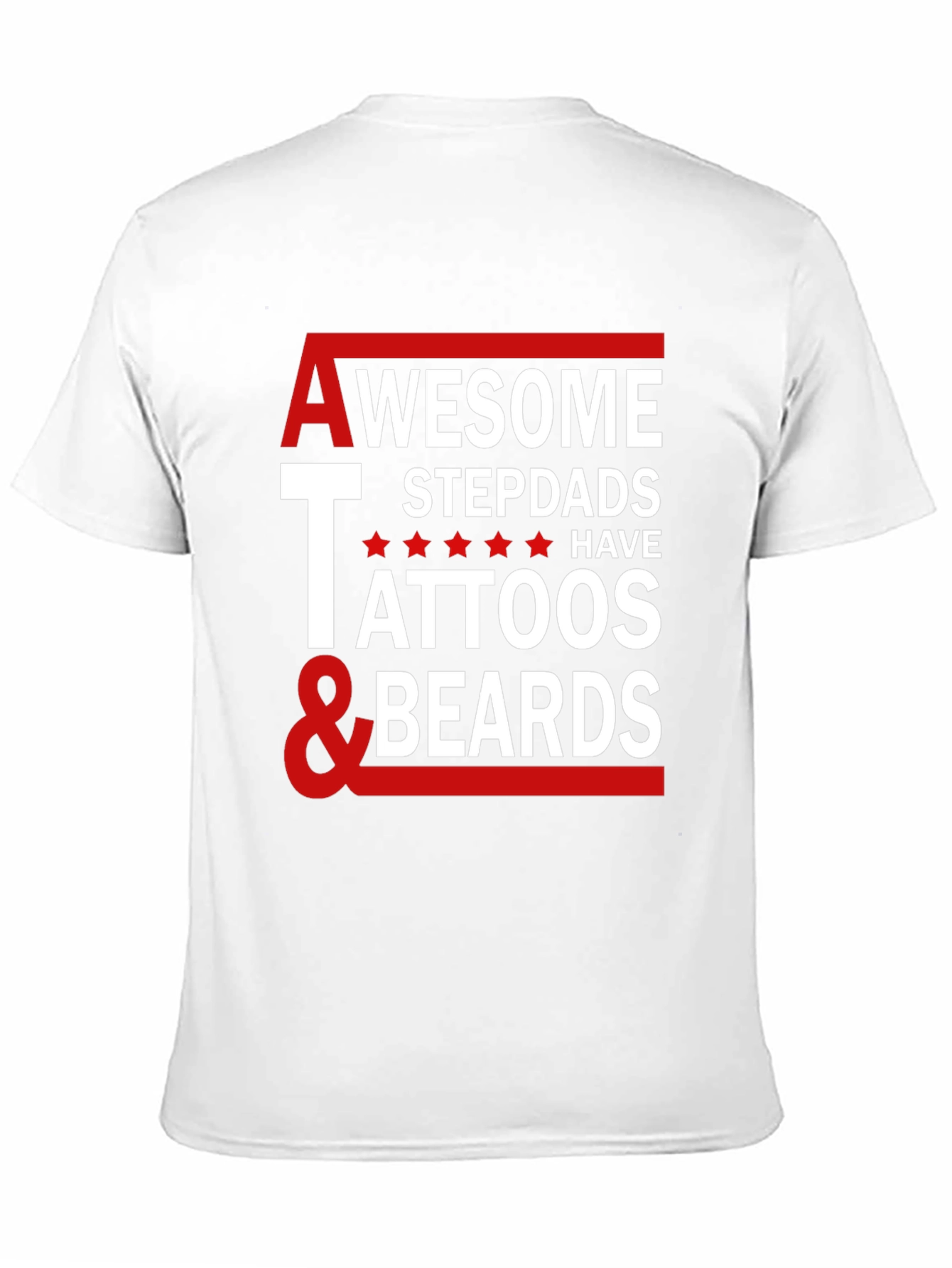 Awesome Stepdads Tattoos & Beards Graphic Tee