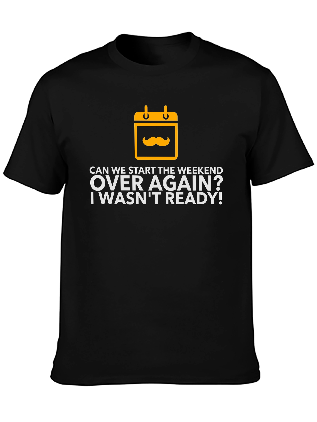Weekend Over Again Black Graphic Tee