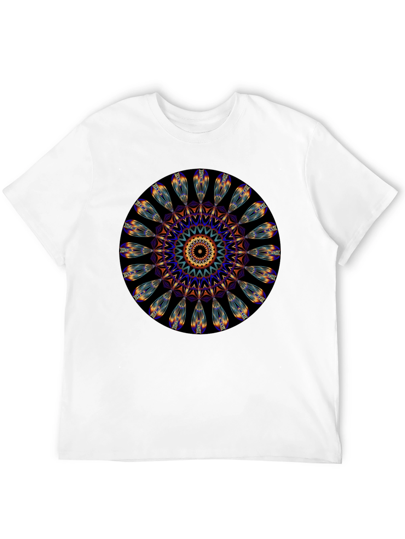 Mandala Print Black T-Shirt - Unique Artistic Design