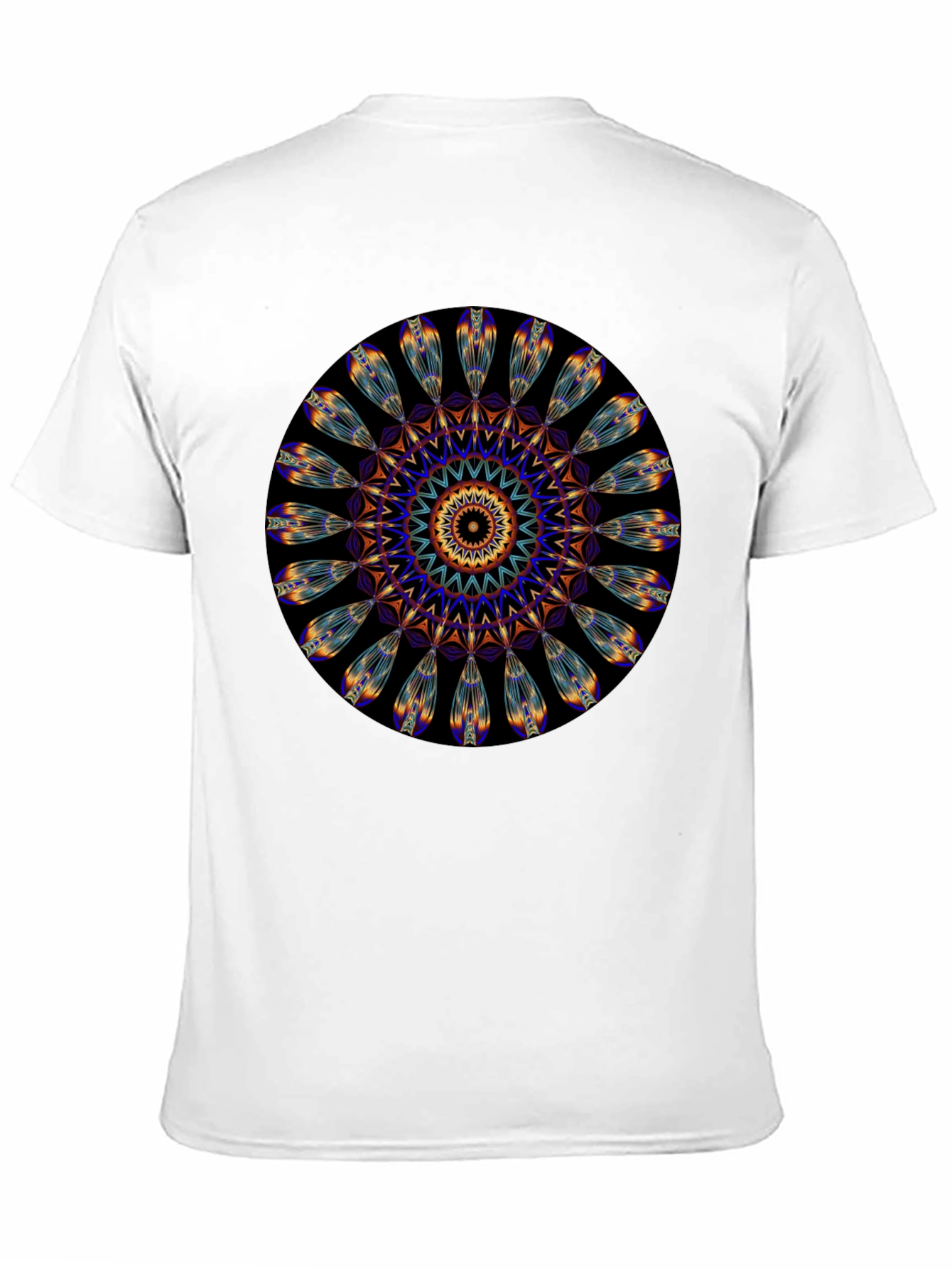 Mandala Print Black T-Shirt - Unique Artistic Design