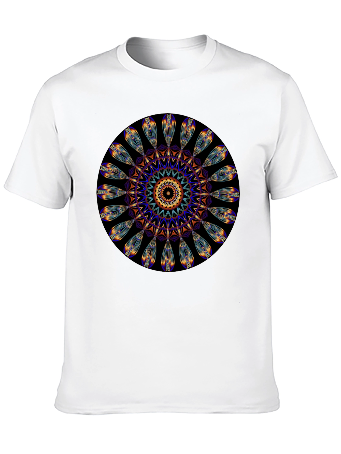 Mandala Print Black T-Shirt - Unique Artistic Design