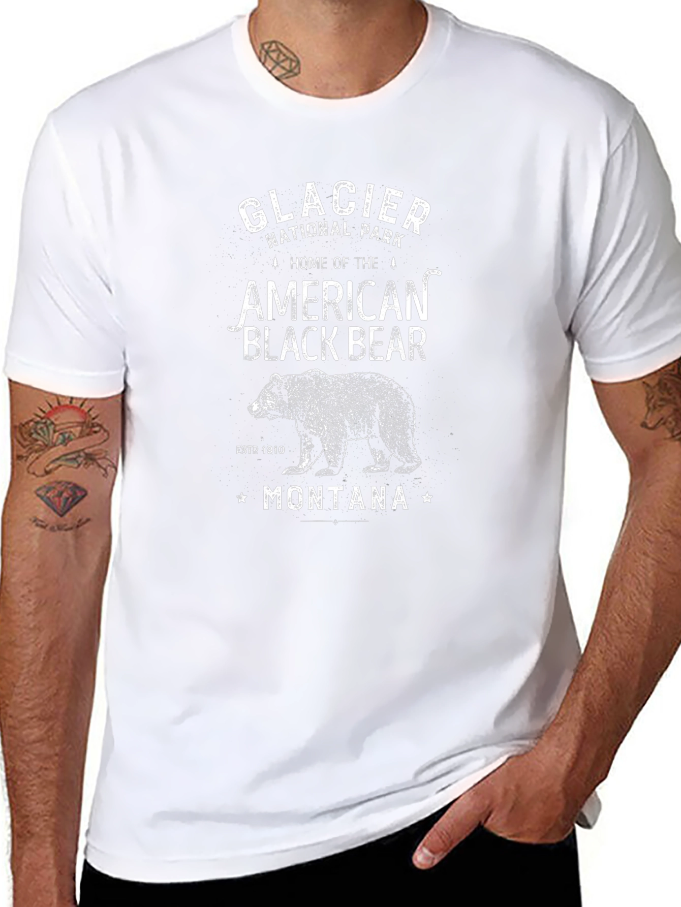 Glacier National Park Black Bear T-Shirt