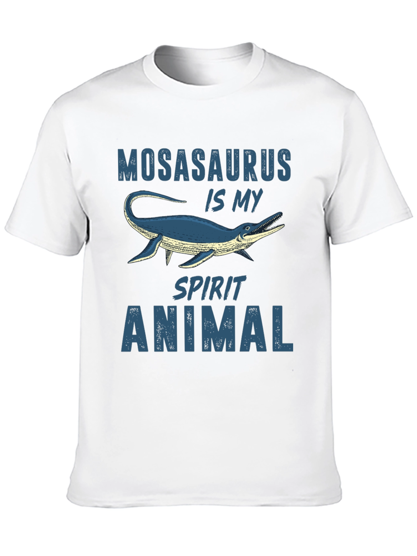 Mosasaurus Spirit Animal Graphic Tee - Black