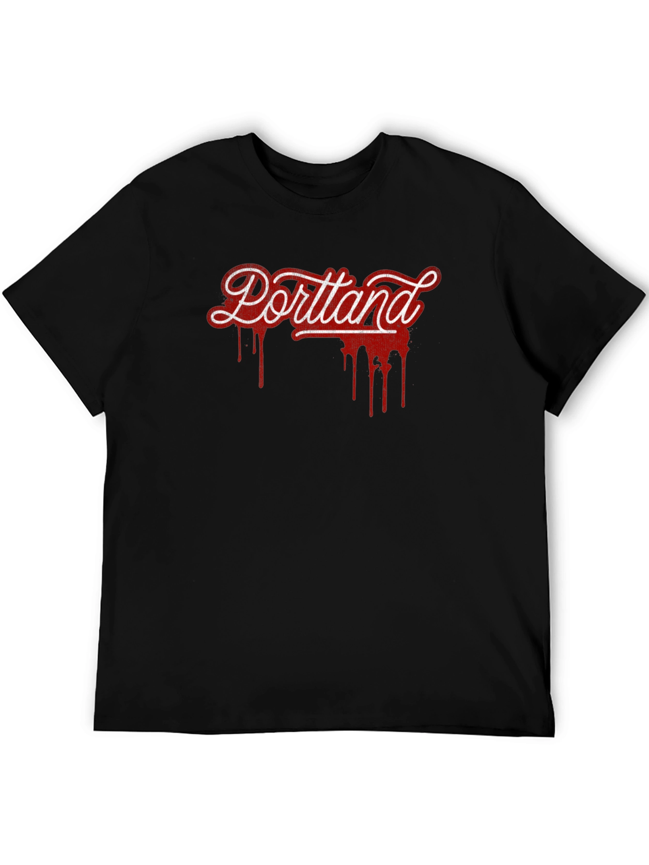 Portland Drip Graphic T-Shirt - Black