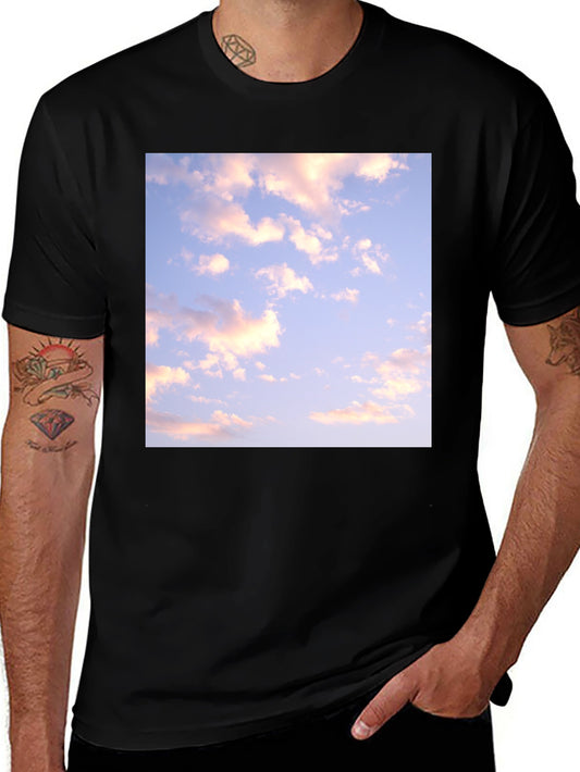Cloudscape Graphic Tee - Black Cotton Blend