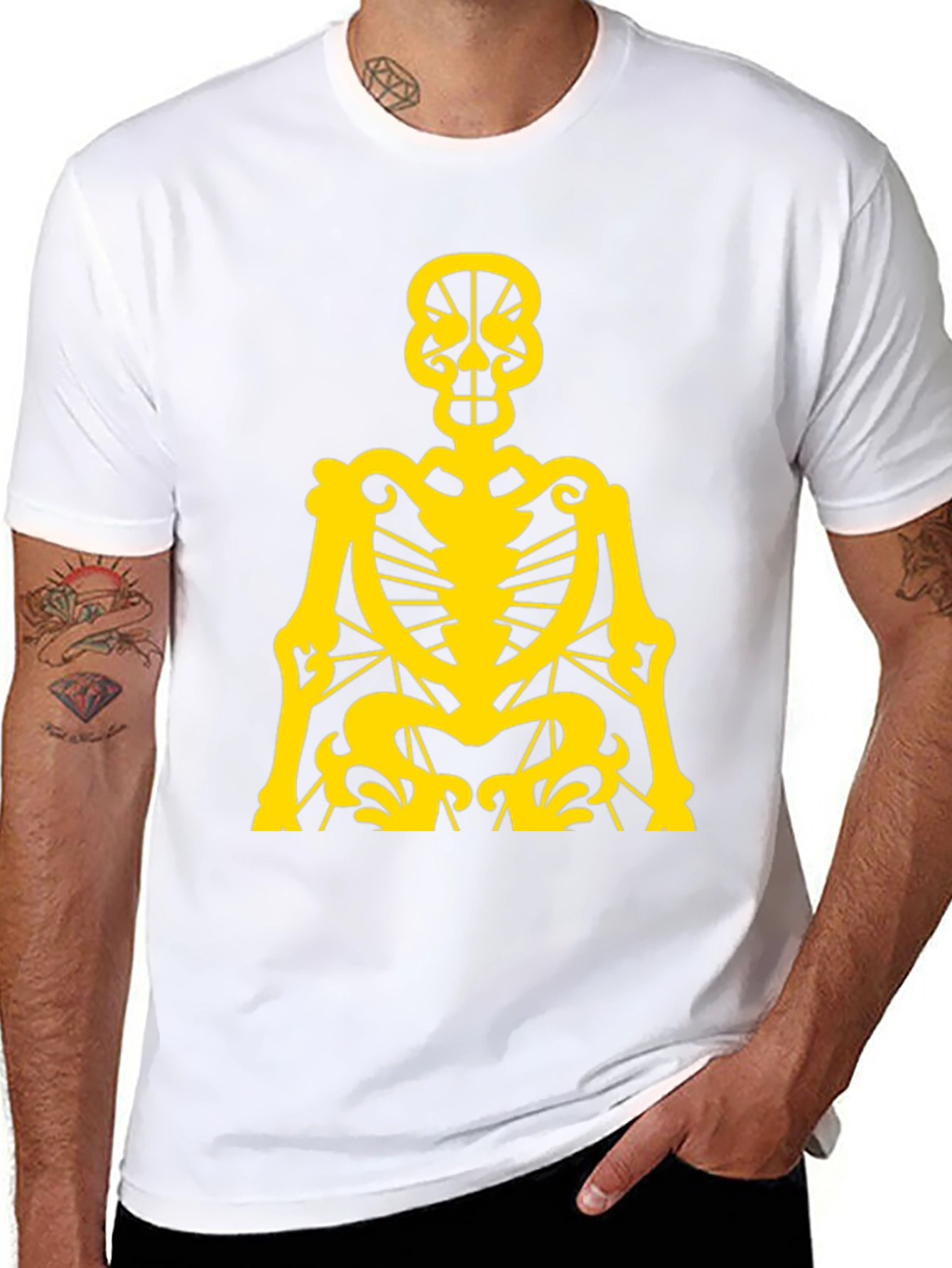 Skeleton Graphic Tee - Black