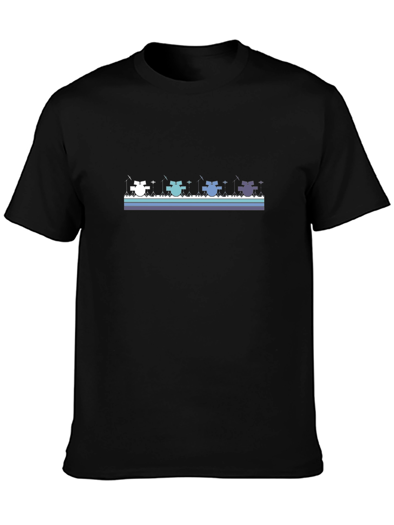 Fishing Cats Graphic Tee - Cool Black T-Shirt