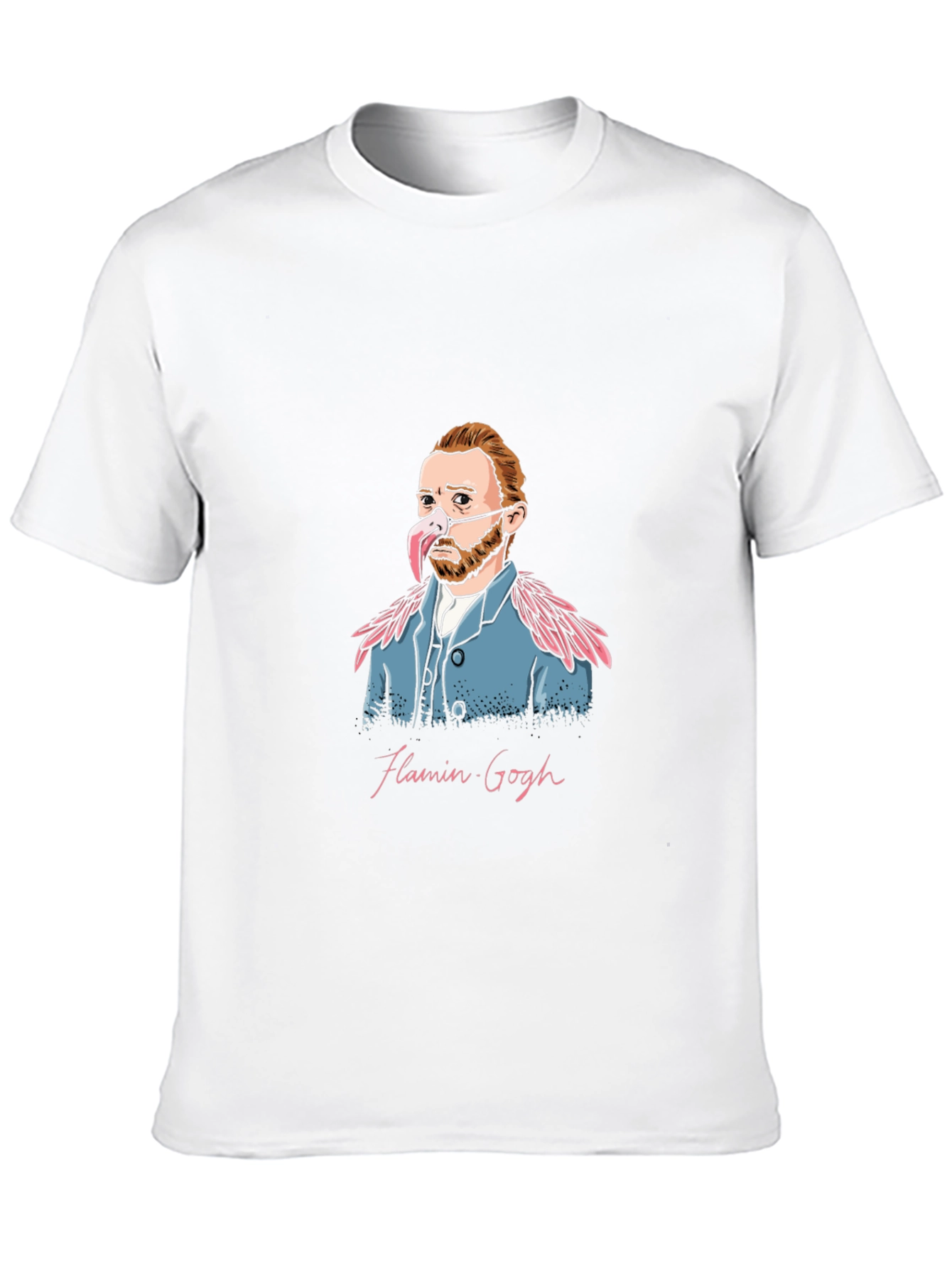 Flamin Gogh Black T-Shirt - Artistic Humor