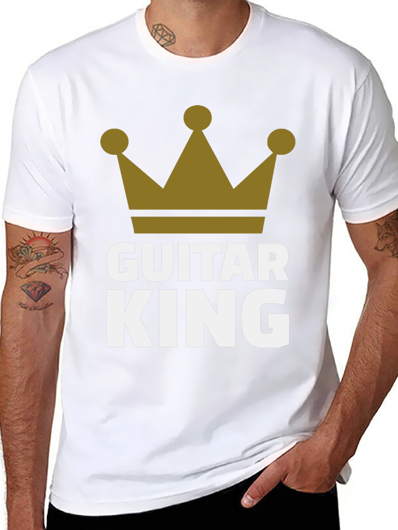Guitar King Graphic T-Shirt - Musician Apparel