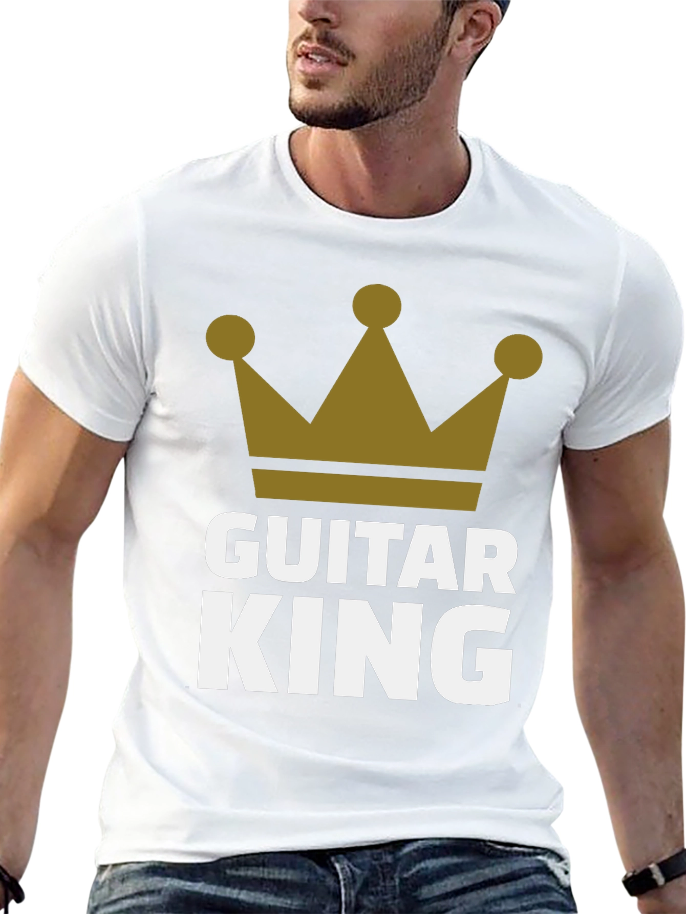 Guitar King Graphic T-Shirt - Musician Apparel