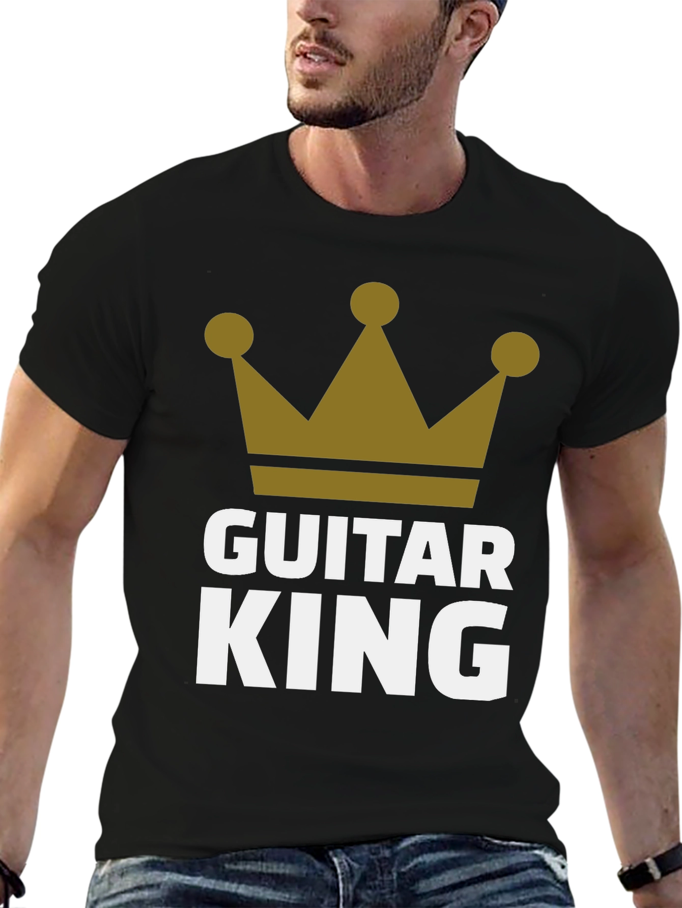 Guitar King Graphic T-Shirt - Musician Apparel