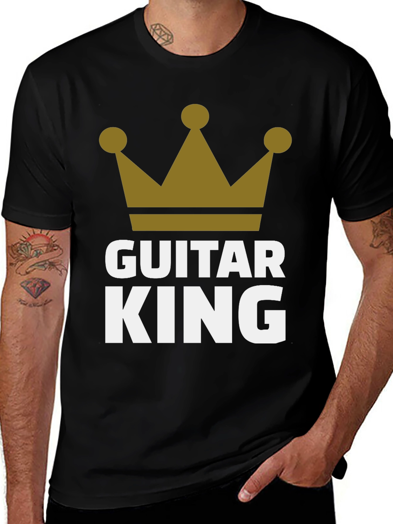 Guitar King Graphic T-Shirt - Musician Apparel