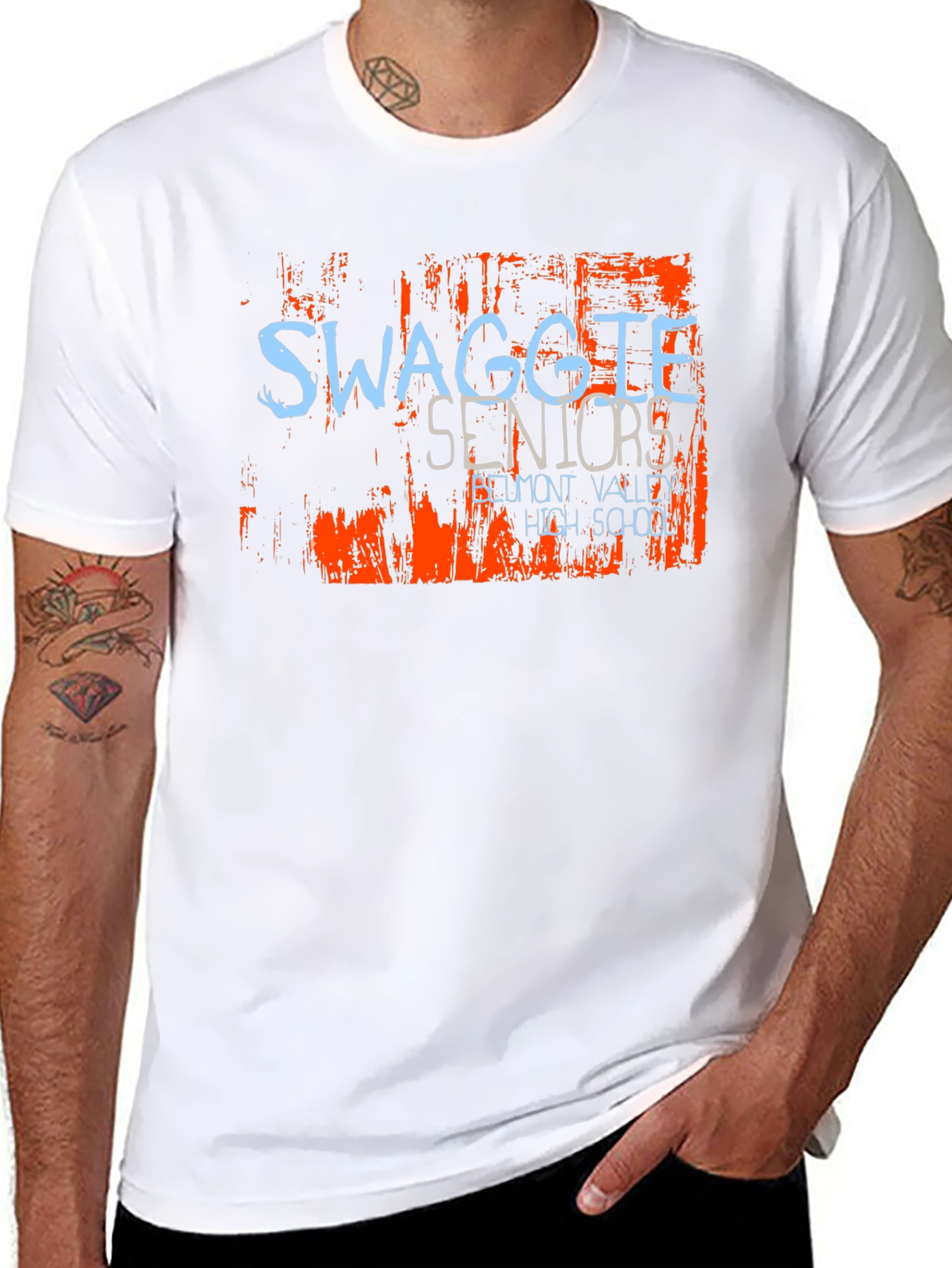 Swaggle Seniors High School Black T-Shirt
