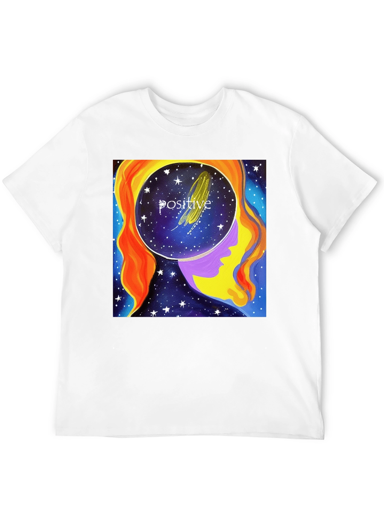 Positive Mind Black Graphic Tee