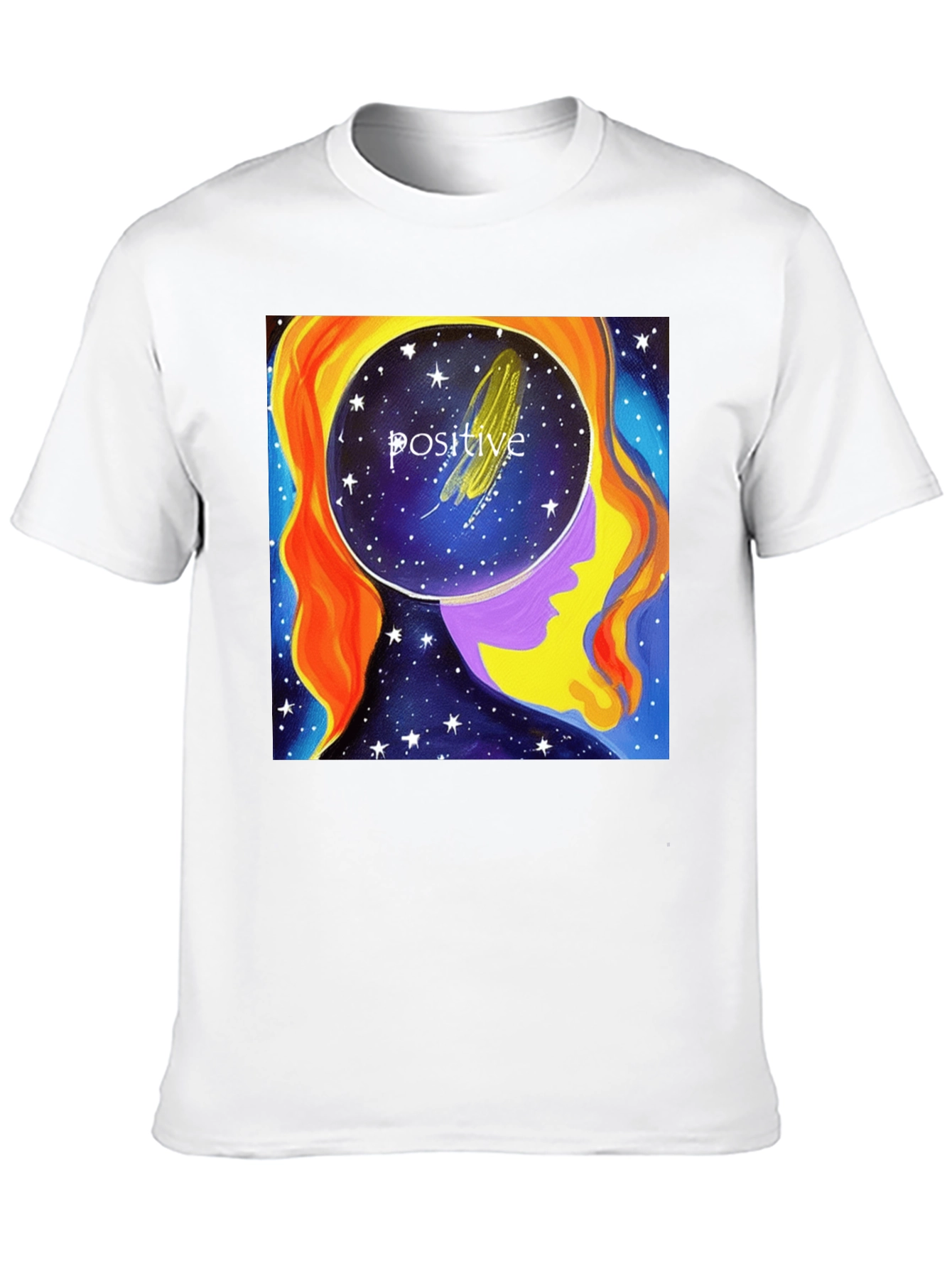 Positive Mind Black Graphic Tee