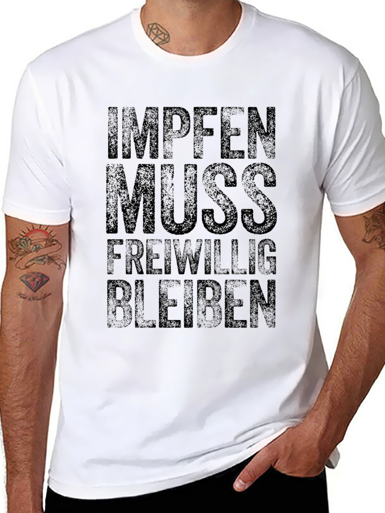 Impfem Muss Freiwillig Black T-Shirt