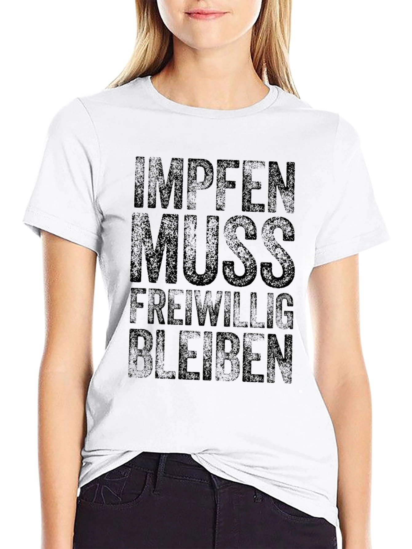 Impfem Muss Freiwillig Black T-Shirt