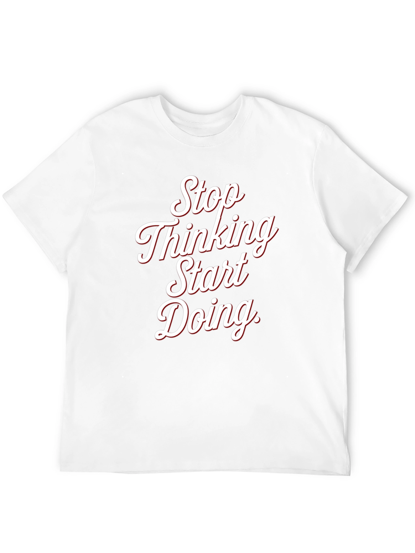 Stop Thinking Start Doing Black Tee