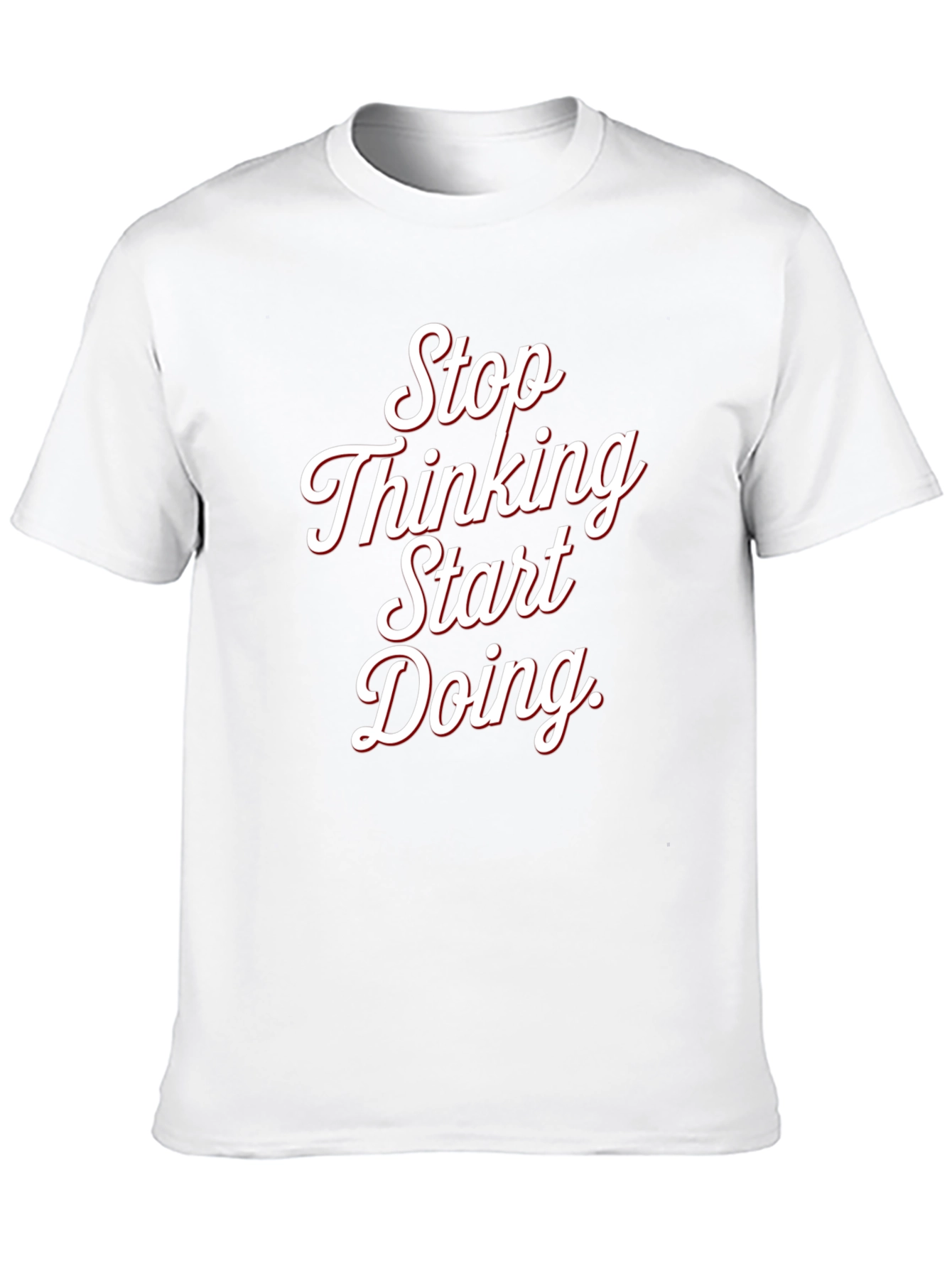Stop Thinking Start Doing Black Tee