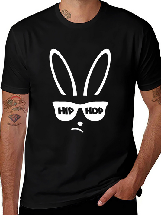 Hip Hop Bunny Black T-Shirt