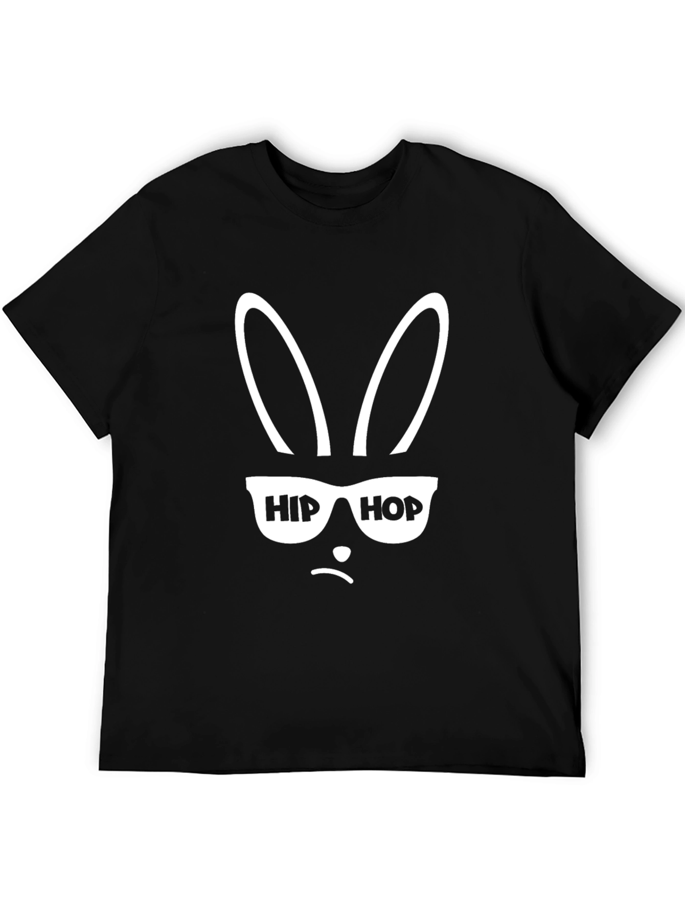 Hip Hop Bunny Black T-Shirt