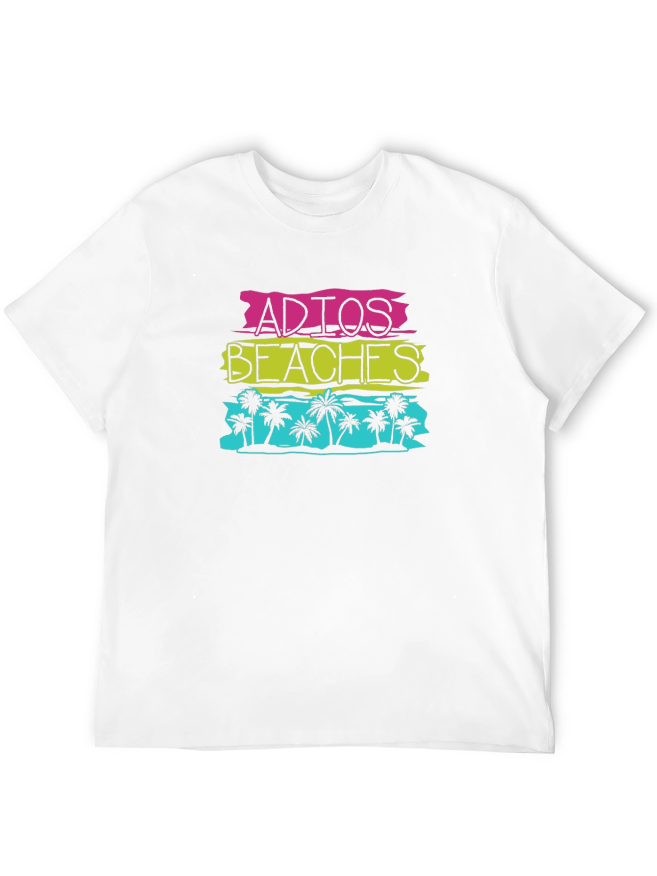 Adios Beaches Graphic Tee - Tropical Summer Shirt