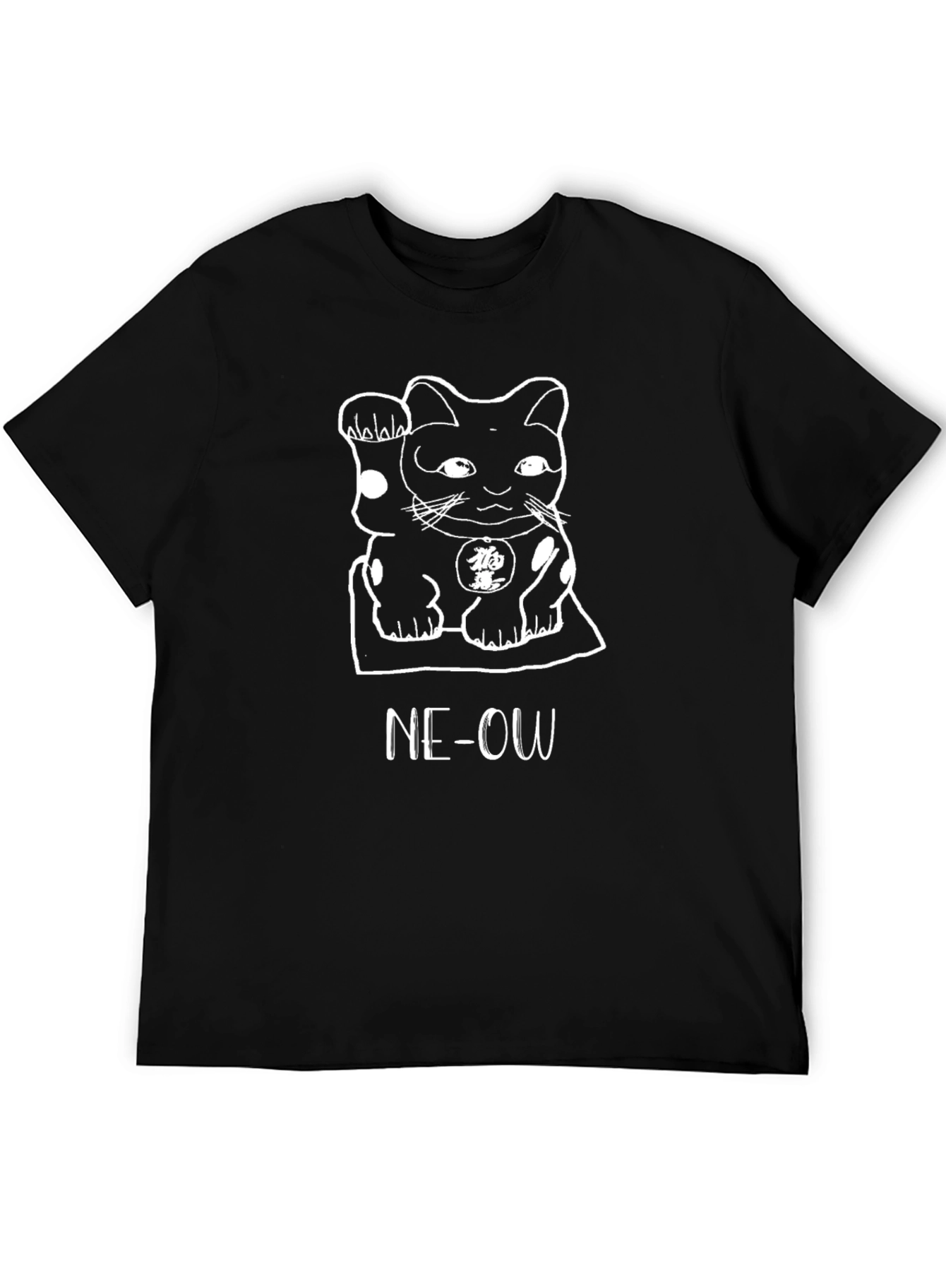 Lucky Cat Graphic Tee - NE-OW Humor