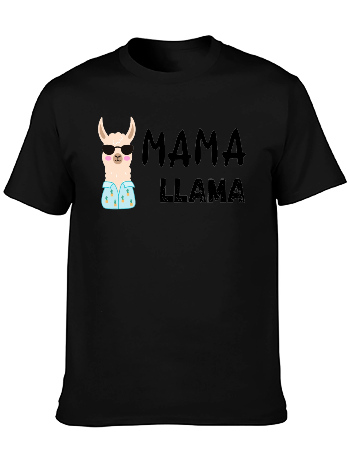 Mama Llama Graphic Tee - Cute Womens T-Shirt
