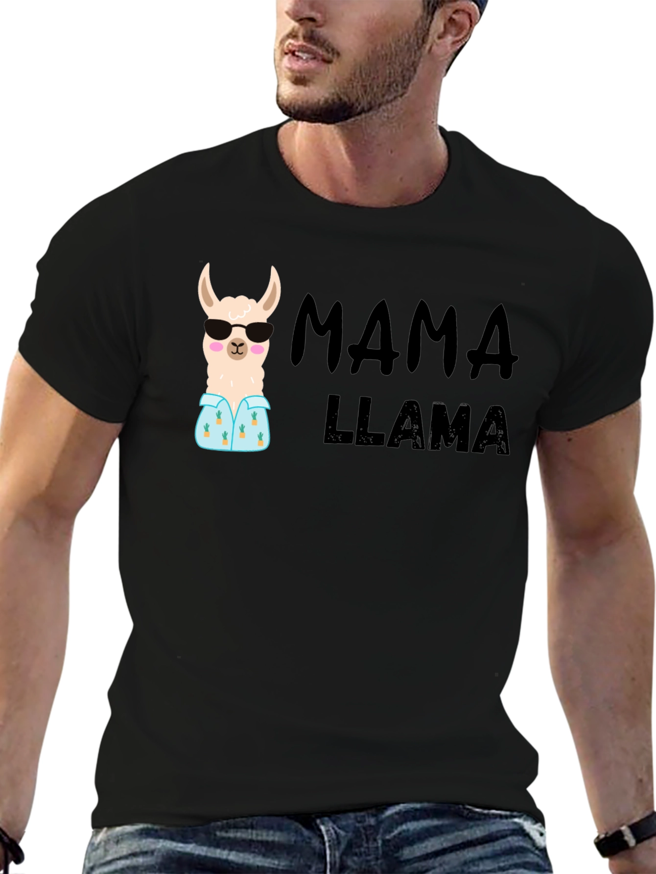 Mama Llama Graphic Tee - Cute Womens T-Shirt