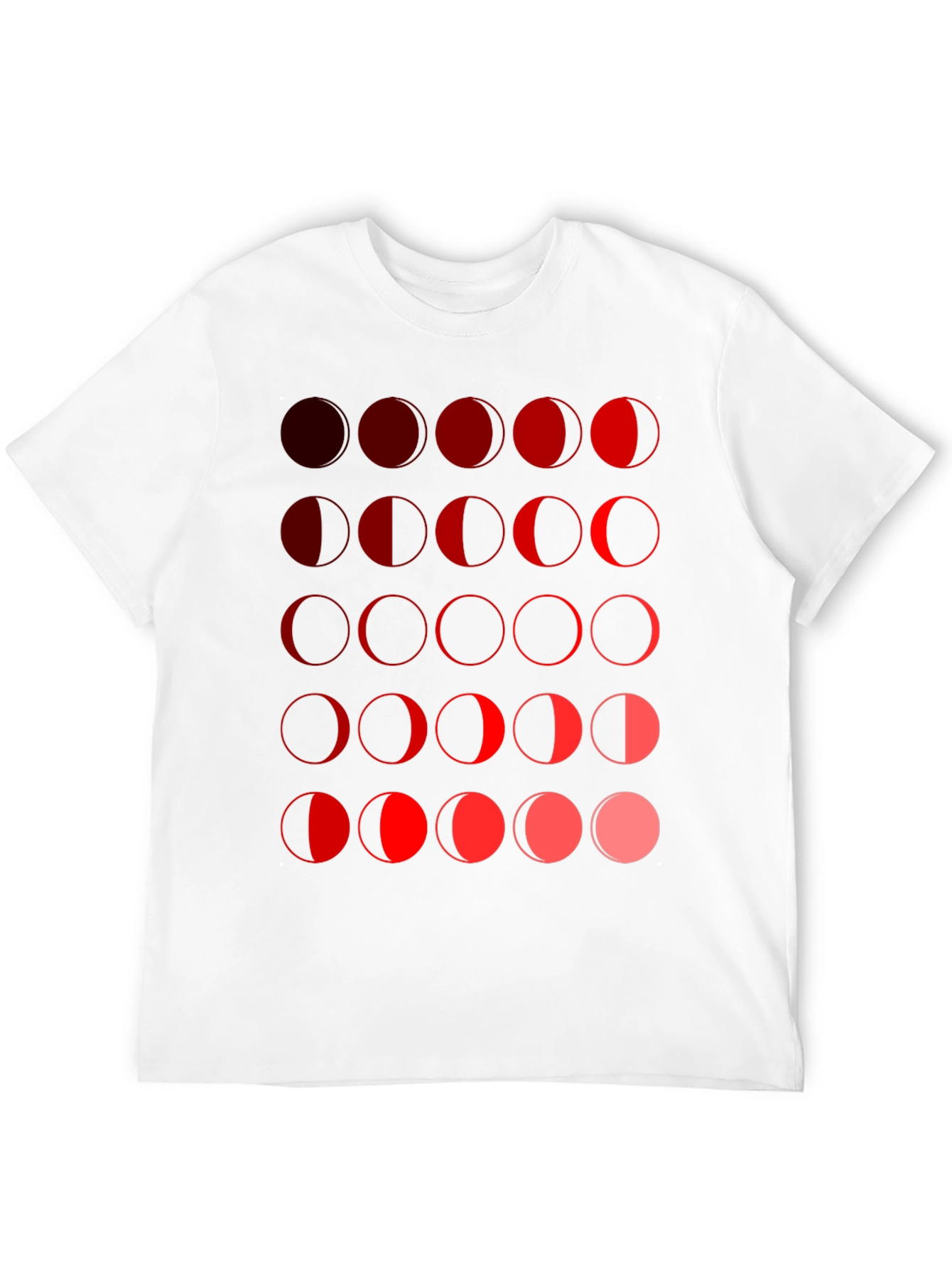 Moon Phase Graphic Tee - Black Unisex T-Shirt