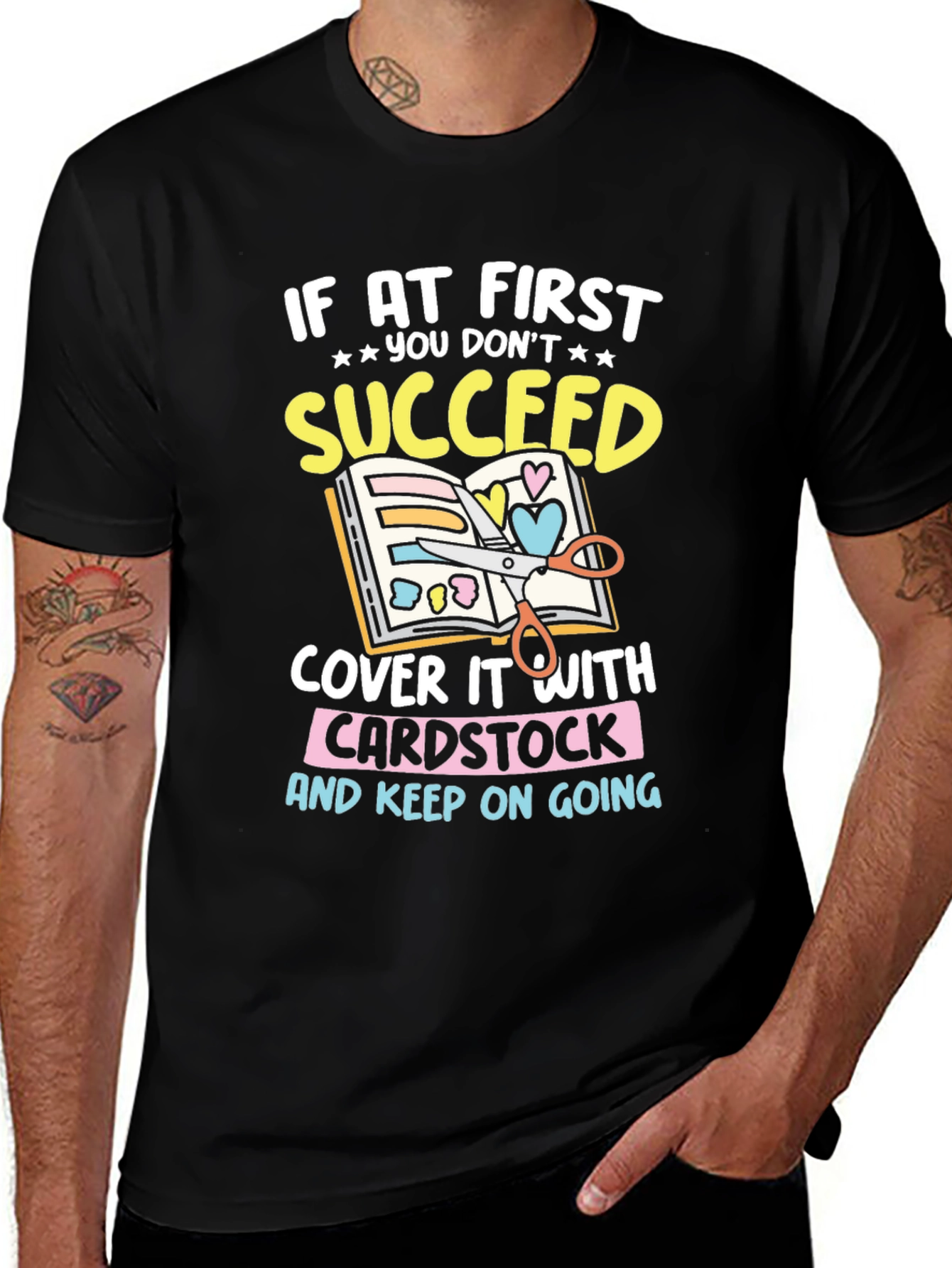 Crafting Humor T-Shirt - Cardstock & Creativity