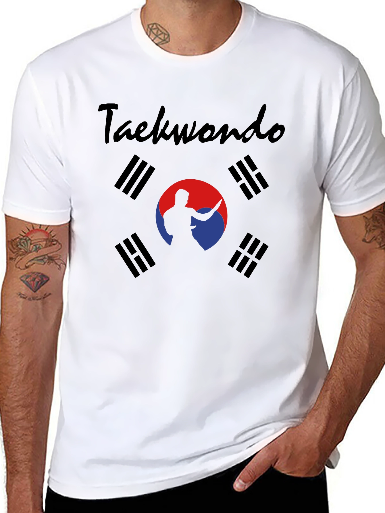 Taekwondo T-Shirt: South Korea Flag Martial Arts Tee