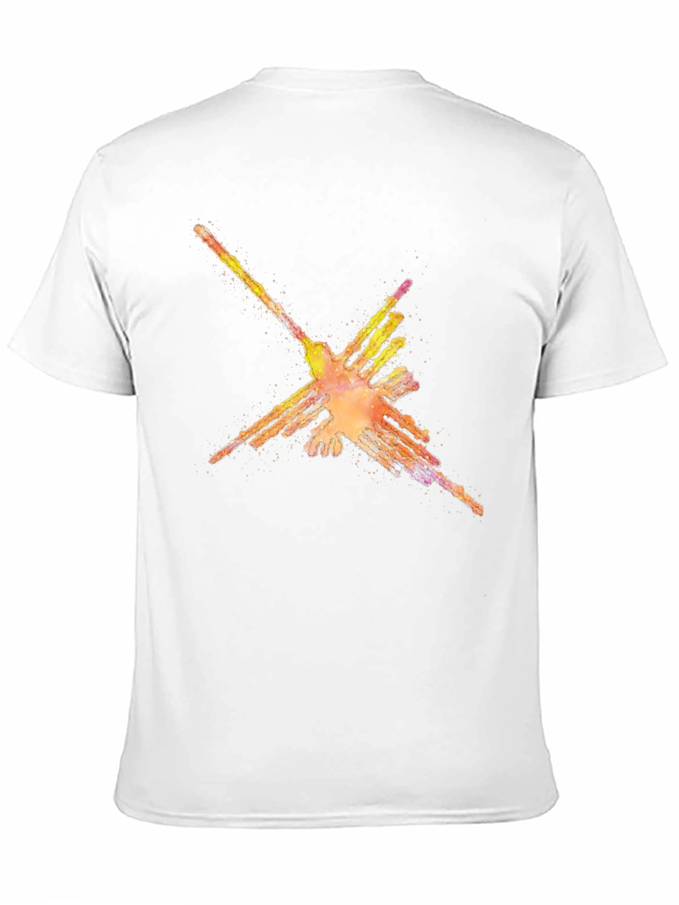 Nazca Lines Hummingbird Black T-Shirt
