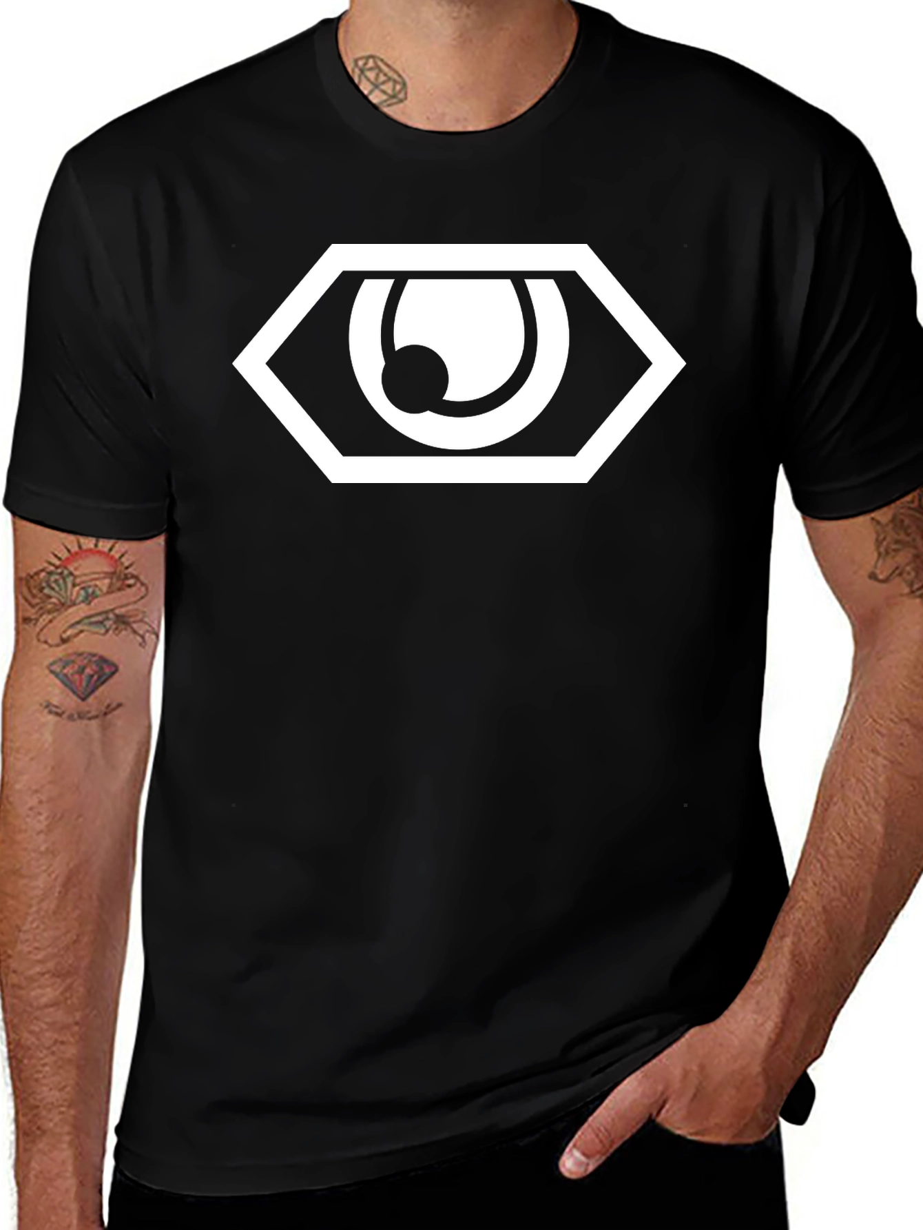 Eye Graphic Black T-Shirt - Stylish Casual Wear