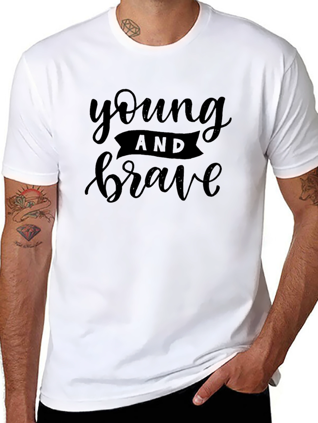 Young and Brave Graphic Tee - Modern Fit