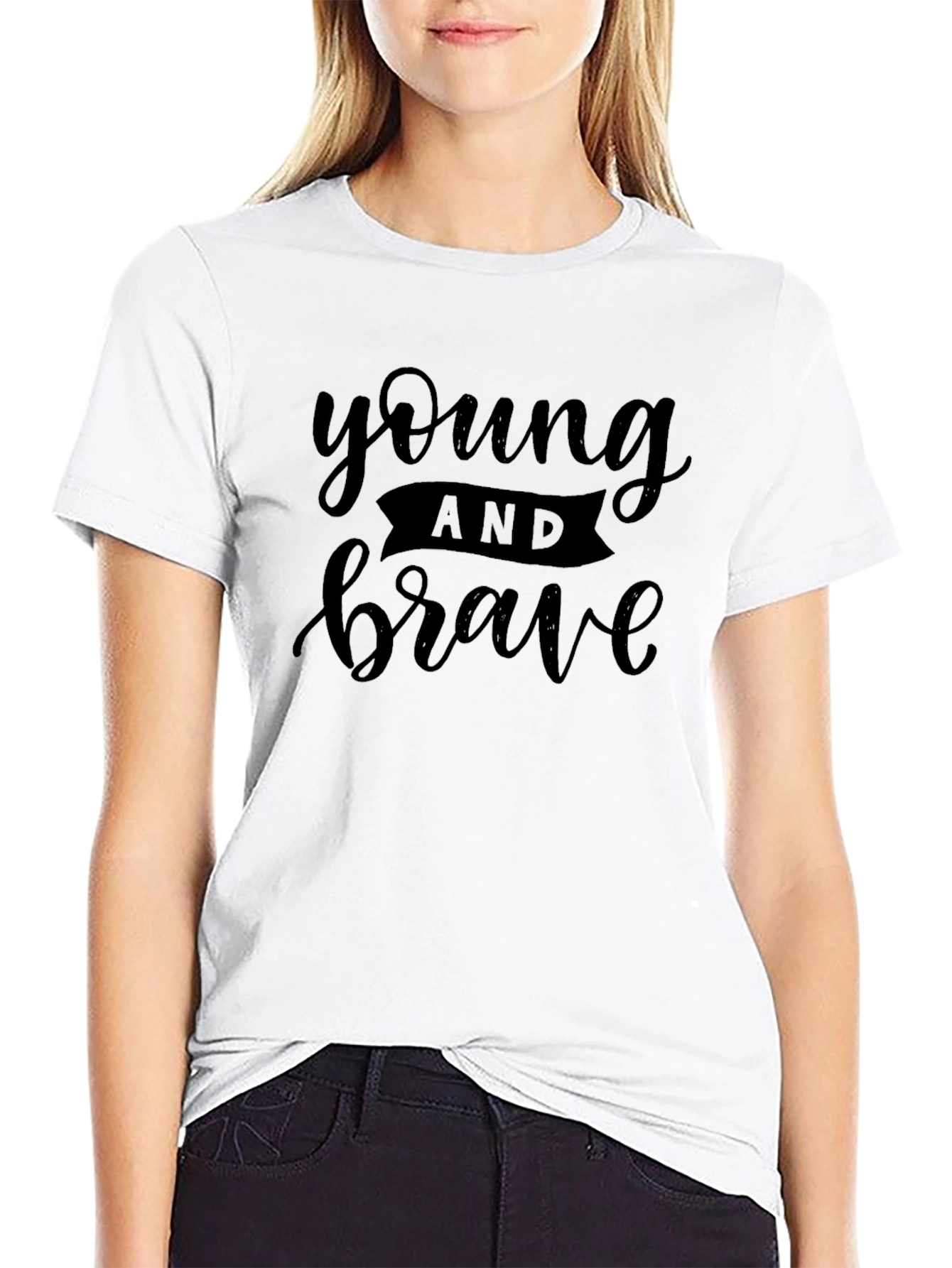 Young and Brave Graphic Tee - Modern Fit