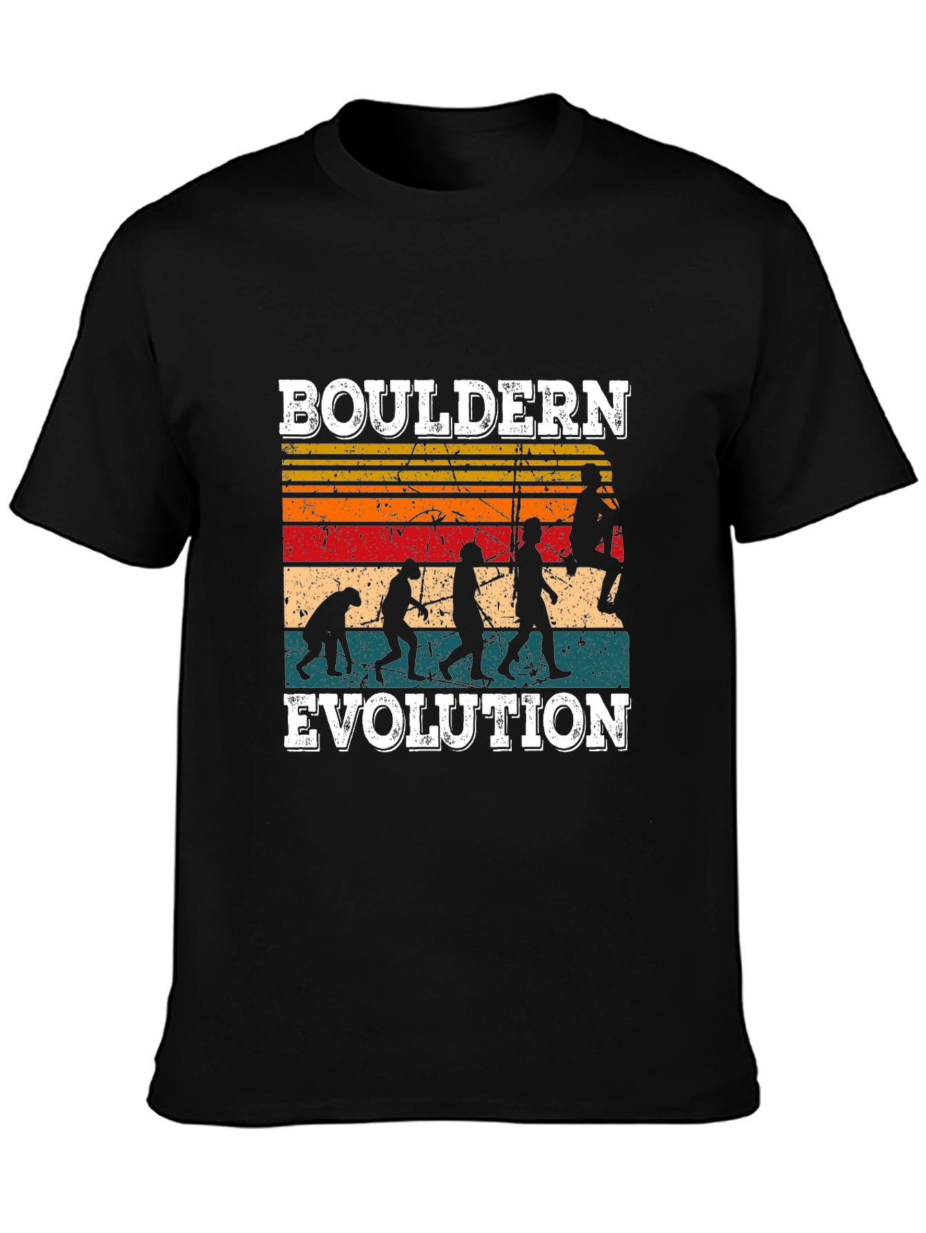 Bouldering Evolution Graphic Tee