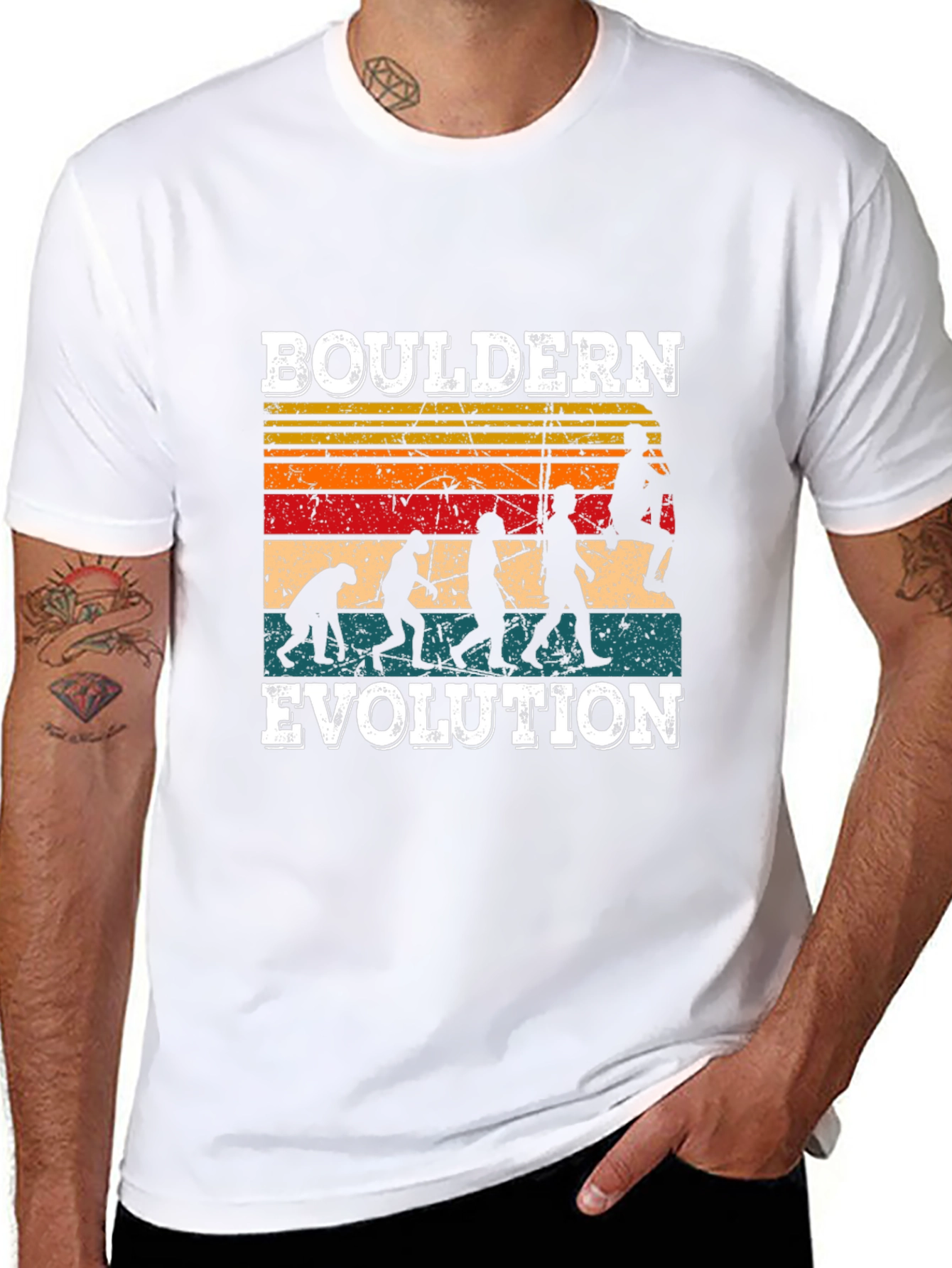 Bouldering Evolution Graphic Tee