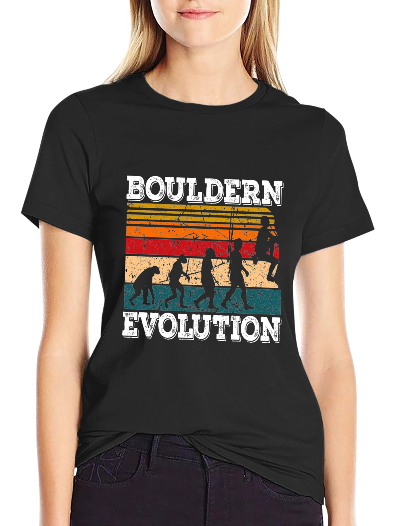 Bouldering Evolution Graphic Tee