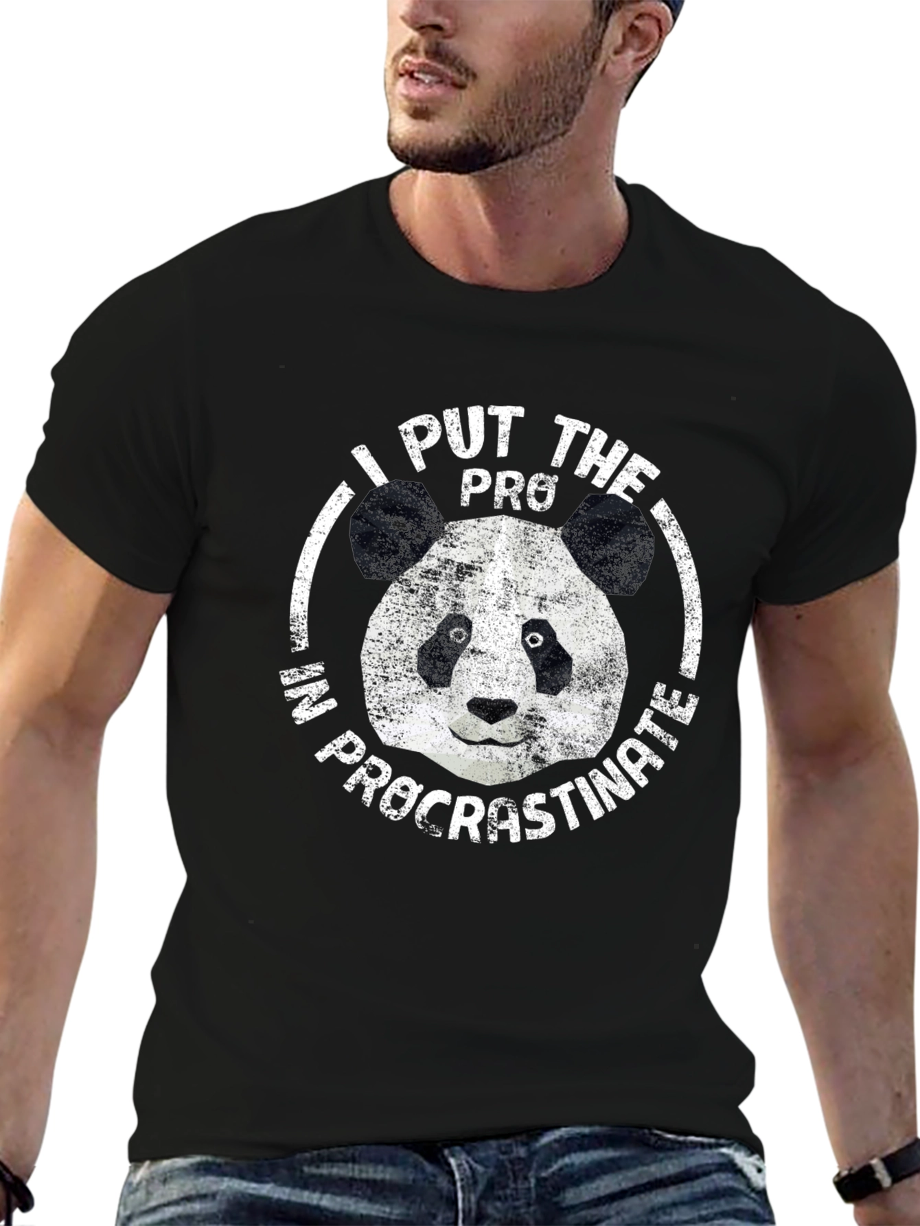 I Put the Pro in Procrastinate Panda Graphic Tee