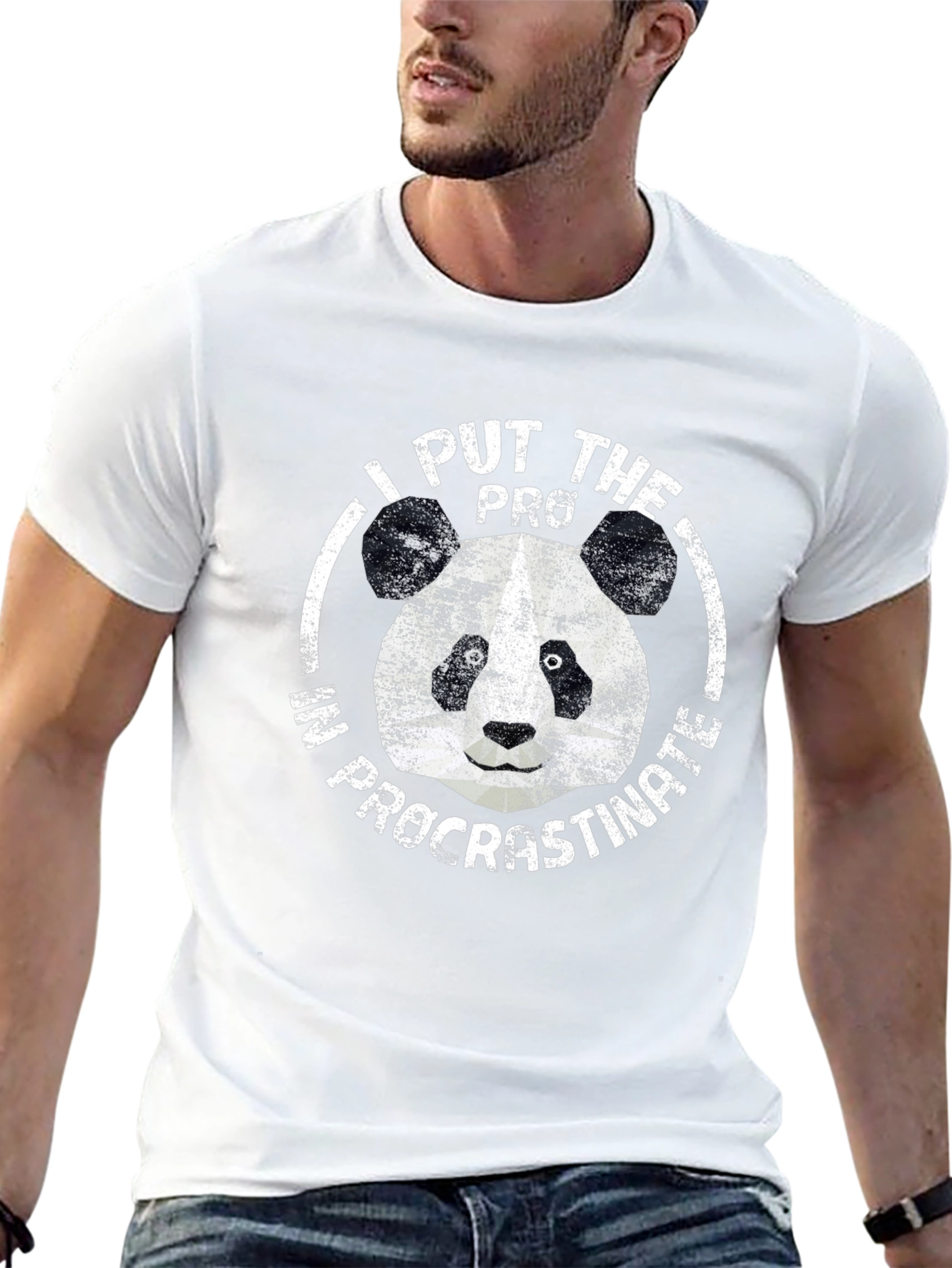 I Put the Pro in Procrastinate Panda Graphic Tee