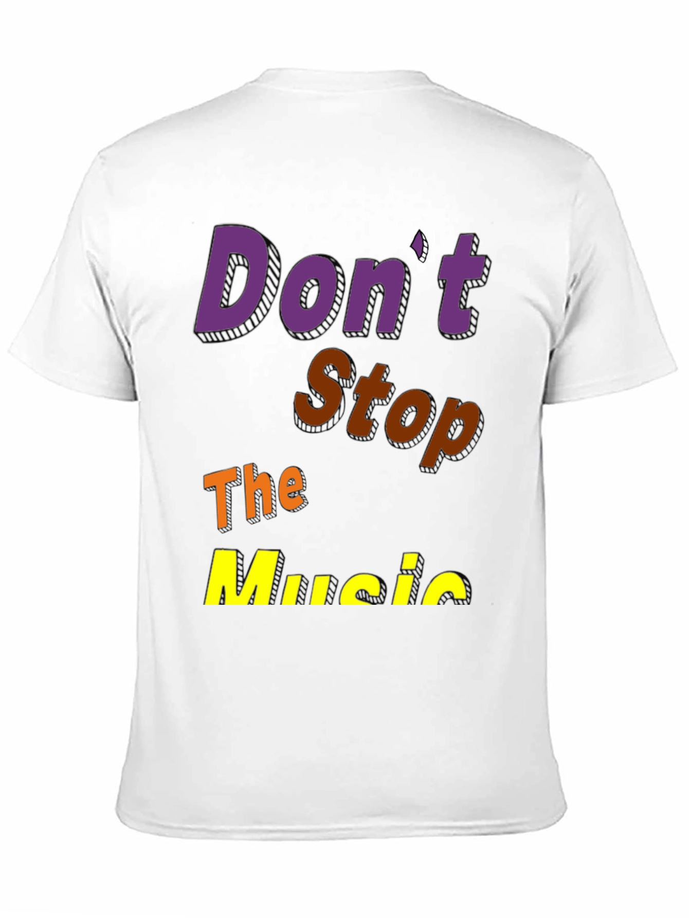 Dont Stop the Music Black Graphic Tee